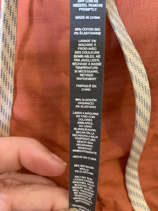 Vuori Ripstop Shorts Size L Drawstring Pull On Organic Cotton Athleisure Outdoor - Picture 9 of 10